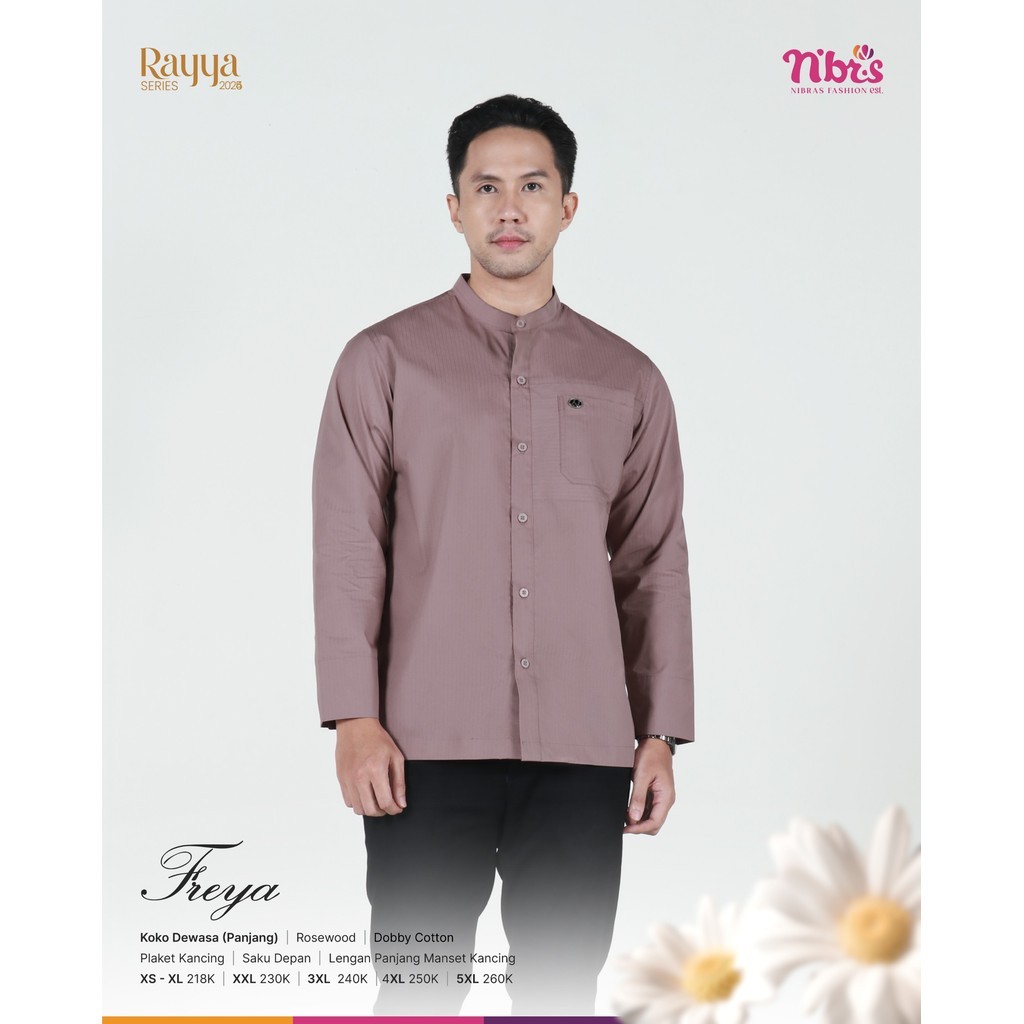 NBRS Freya Baju Muslim Pasangan Couple Suami Istri Seragam Keluarga Nibras