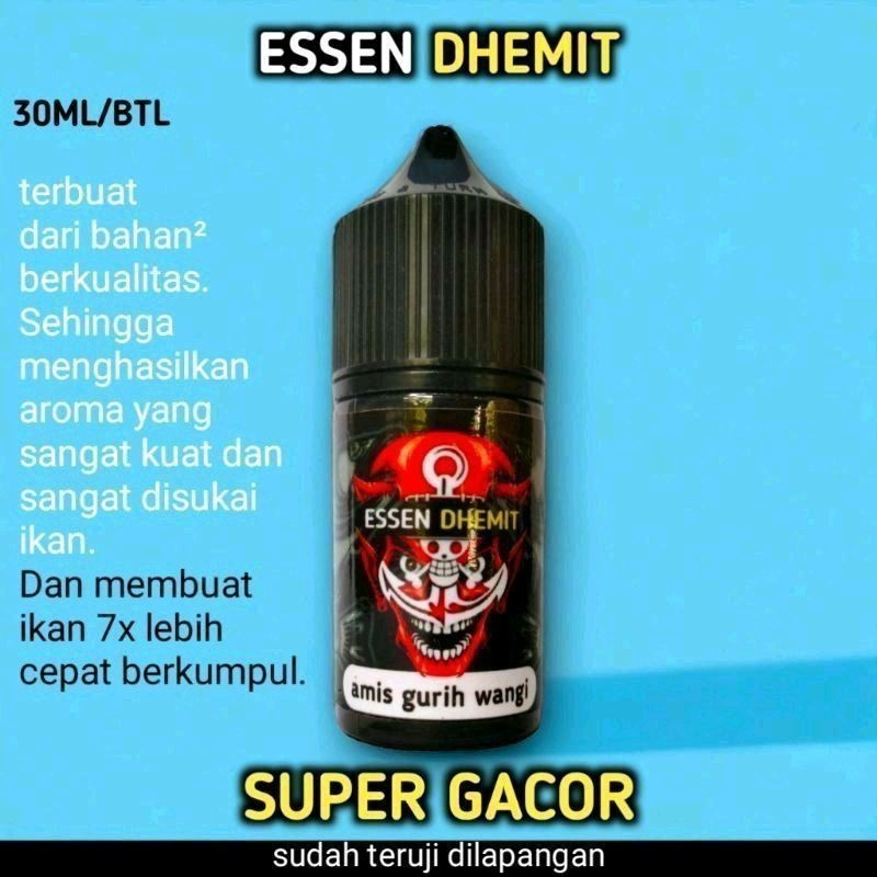 ESSEN DHEMIT, COCOK UNTUK IKAN NILA, MAS, TAWES, DAN IKAN AIR TAWAR LAINNYA 30 ML- NASABA