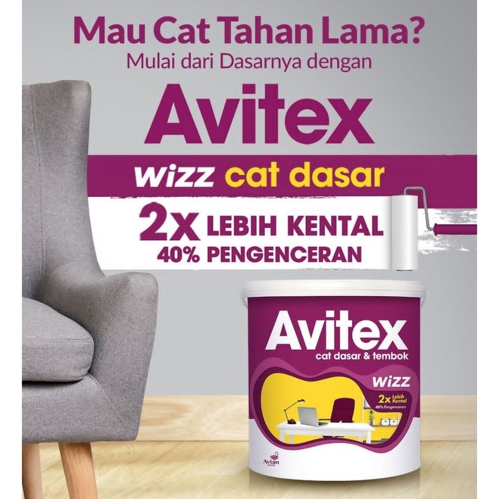 Avitex Wizz Cat Dasar Alkali Sealer 5kg 2x lebih kental