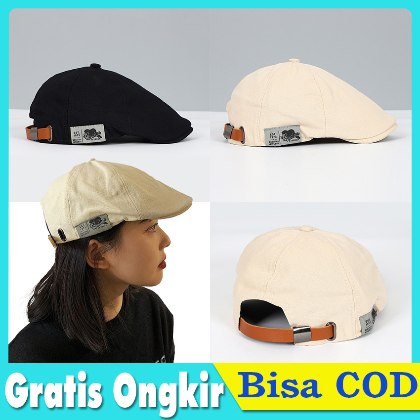 Topi Peaky Blinders Vintage Newsboy Cap Topi Baret Pria Wanita Retro British Style Flat Cap Premium 