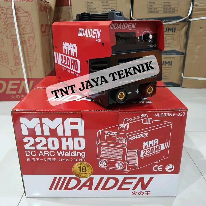 MESIN LAS DAIDEN MMA 220HD TRAVO LAS INVERTER DAIDEN MMA 220 HD