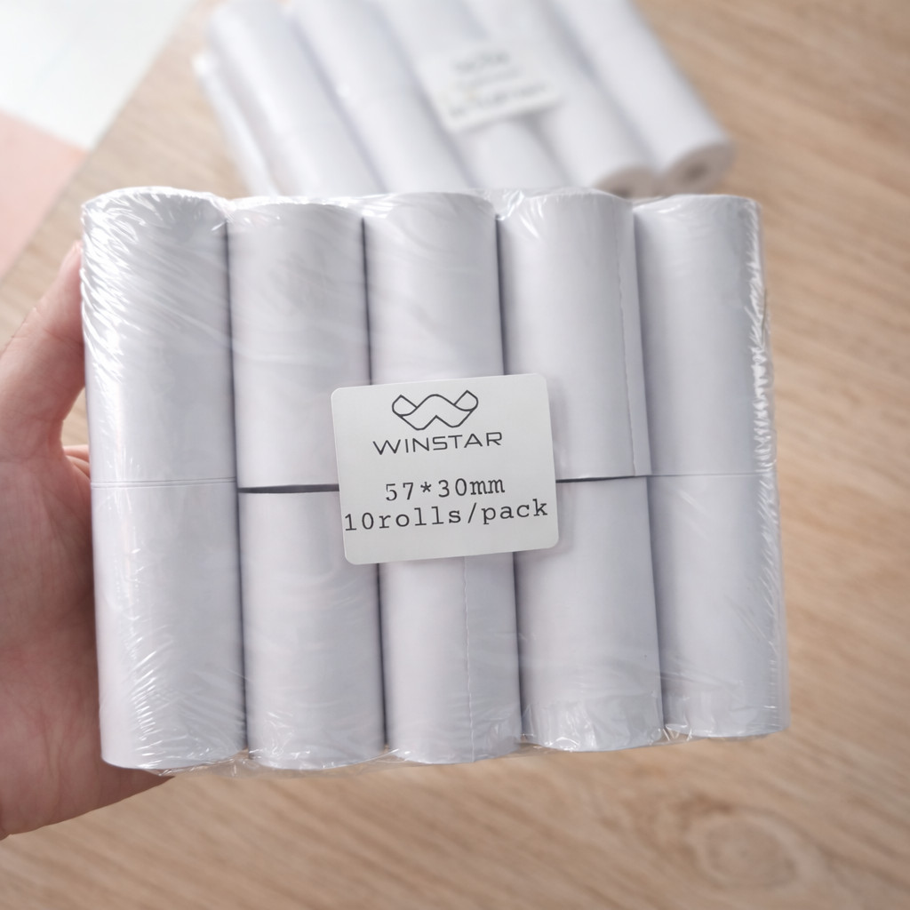Kertas Thermal Winstar 10 Roll | 57 x 30 mm
