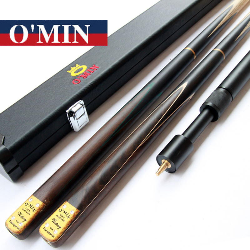 New Arrival Omin 34 Snooker Cue Stick 98mm Tips Victory Model 3 4 Snooker Cues Case Set China 2017