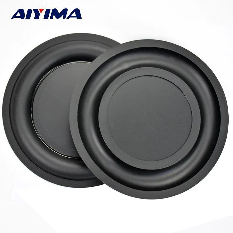 AIYIMA 2Pcs 6.5Inch Strengthen Bass Vibration Plate Membrane Passive Raator Vibrating aphragm Speake