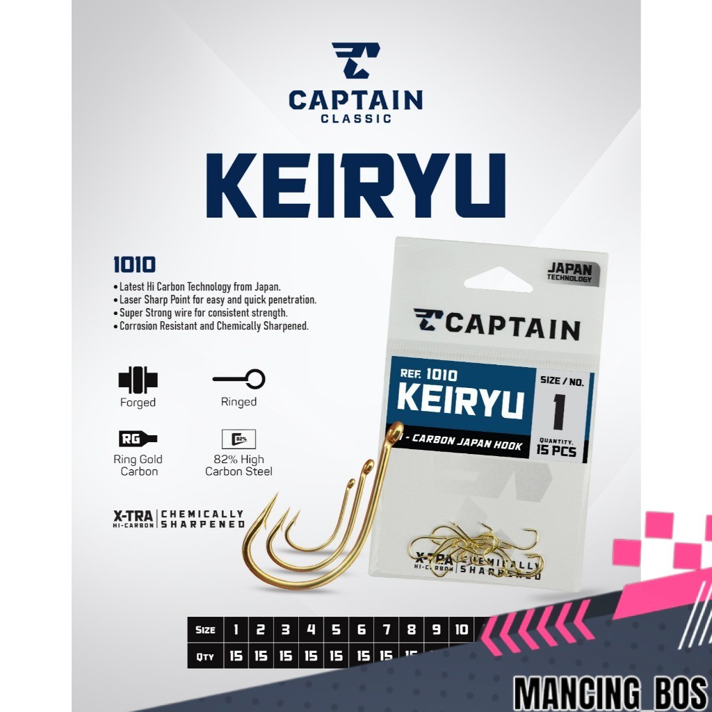 Kail Pancing Captain Keiryu Gold 1010G - KAIL PANCING WARNA EMAS GOLD