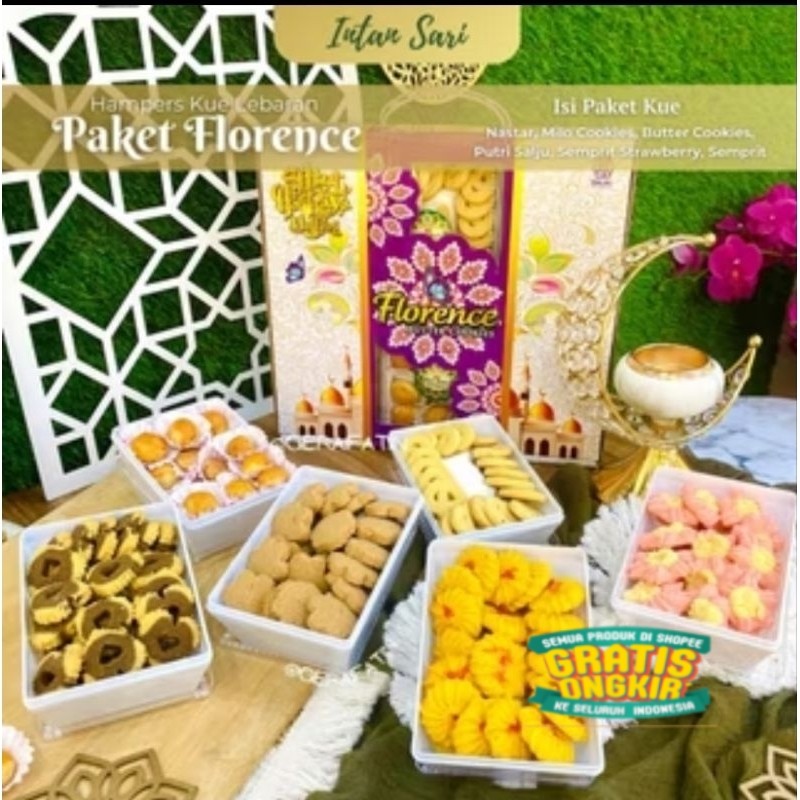 PROMO BELLA ROSA HAMPERS LEBARAN ISI 6 TOPLES PAKET LEBARAN HANTARAN KUE KERING NASTAR KASTENGEL KAC