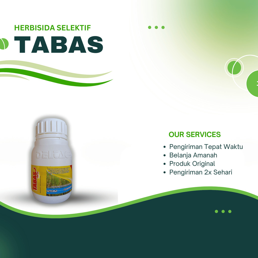 Herbisida selektif padi tabas 100 ml untuk mngendalikan gulma daun sempit pada tanaman padi