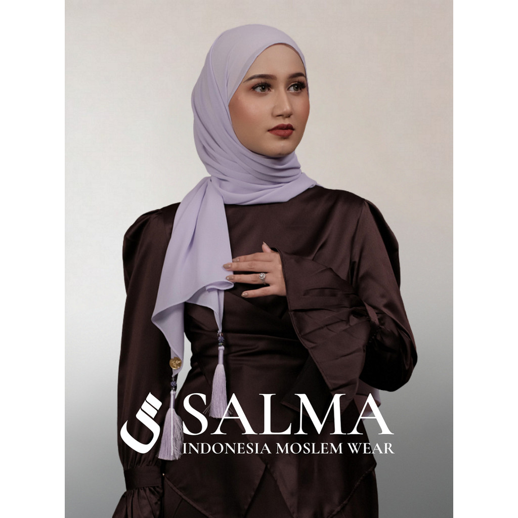 ABAYA SALMA - SALMA TASSEL PASHMINA CHIFFON ARAB PREMIUM FREE GIFT
