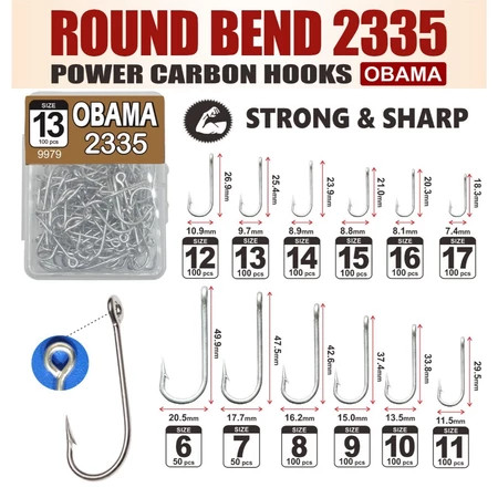 Paling Laris Mata Kail OBAMA 2335 / 2315 No. 6/7/8/9/10/11/12/13/14/15/16/17 Pancing Obama Gumala Ma