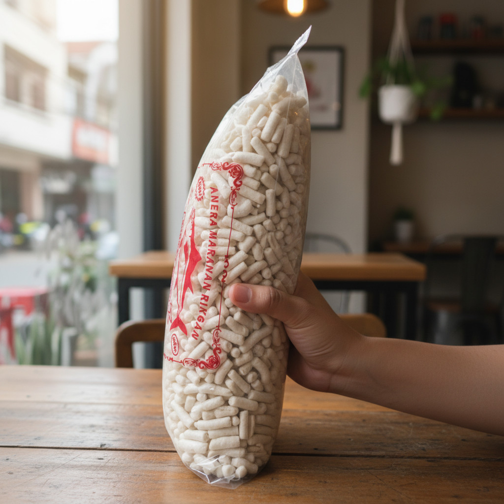 100g-1kg Kerupuk ikan Tongkol Original Balado Cabe Ijo Asli krupuk tongkol