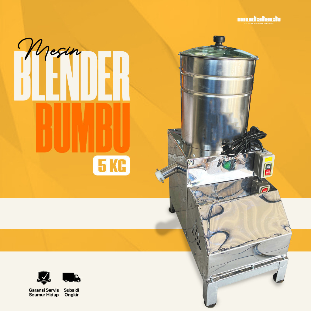 PROMO Mesin Blender Bumbu Kapasitas 5Kg Mesin Selip Bumbu Giling Bumbu Halus
