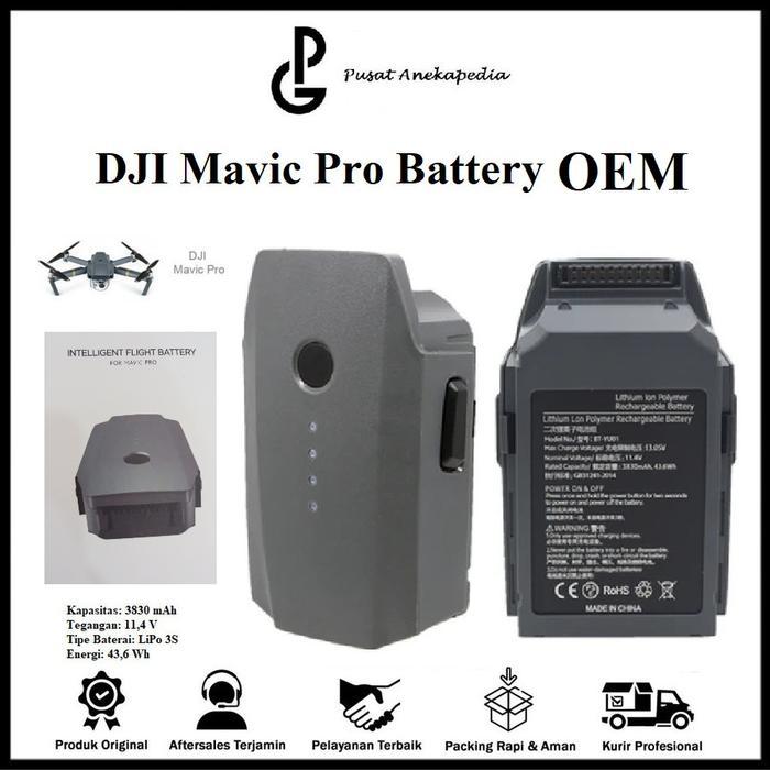 DJI MAVIC Pro Battery - DJI Mavic Pro Baterai - DJI Mavic Pro Batere