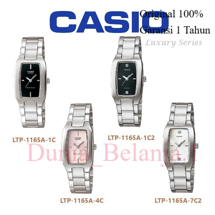 Original 100% CASIO LTP-1165A Jam Tangan Wanita LTP 1165A LTP-1165A-4CDF Garansi Resmi 1 Tahun