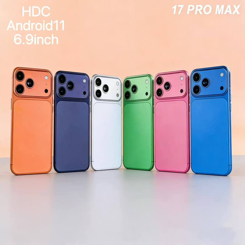 Ponsel Pintar 4G iphone Baru 17 Pro Max hdc/ i17 Pro Max hdc 6GB+128GB/Gratis Tempered Glass cable