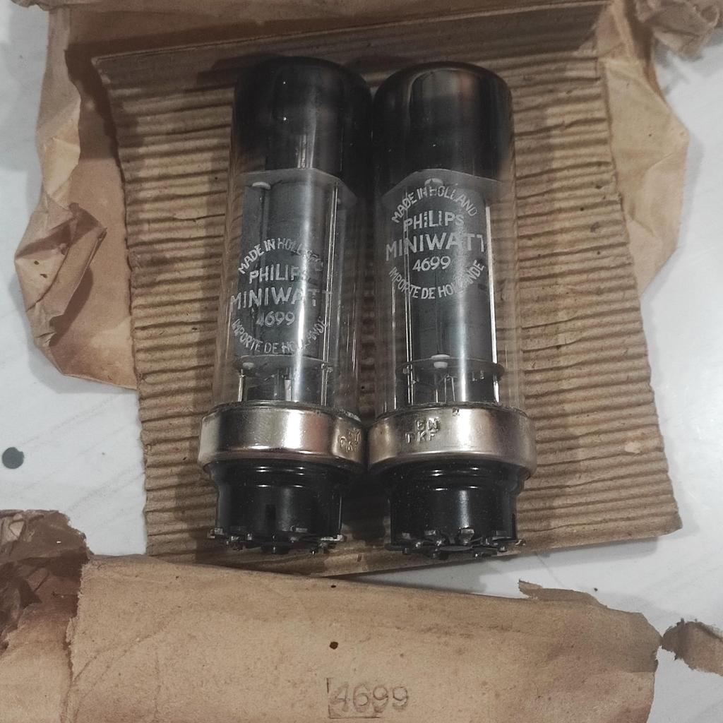 Vacuum Tube Tabung Audio Phillips Miniwatt 4699 / EL34 NOS PAIR (2)
