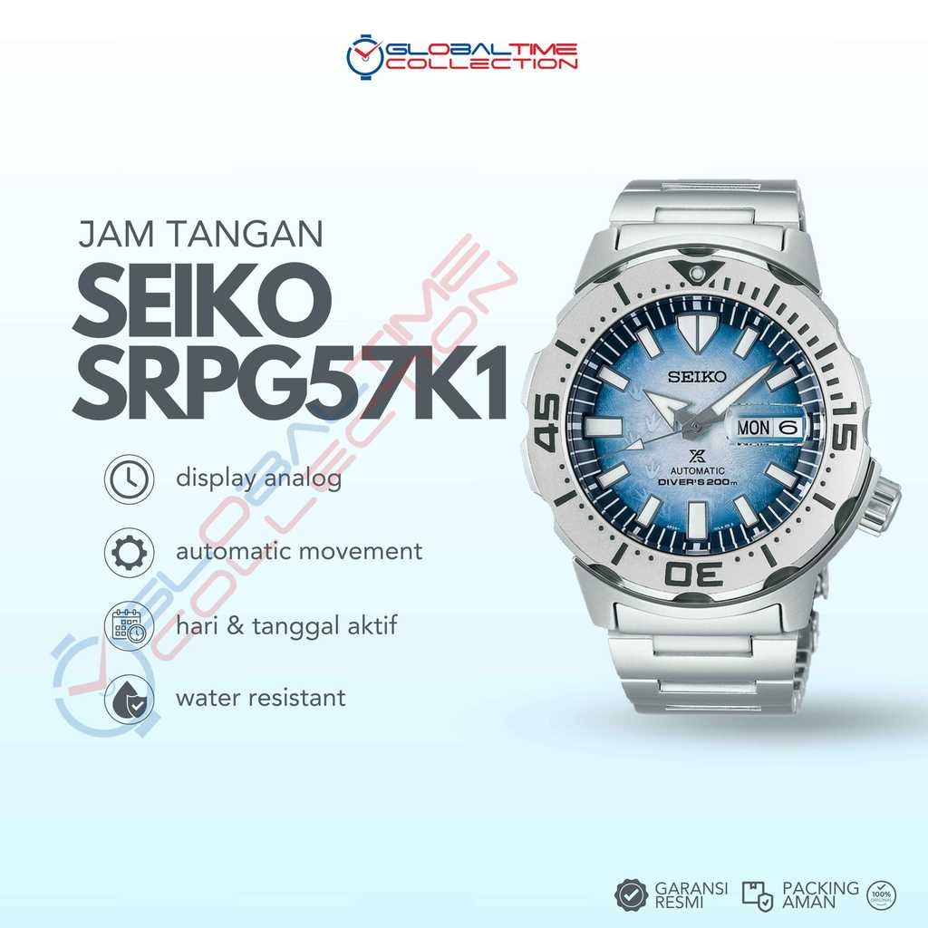 Jam Tangan Pria SEIKO Prospex Monster SRPG57K1 Save The Ocean