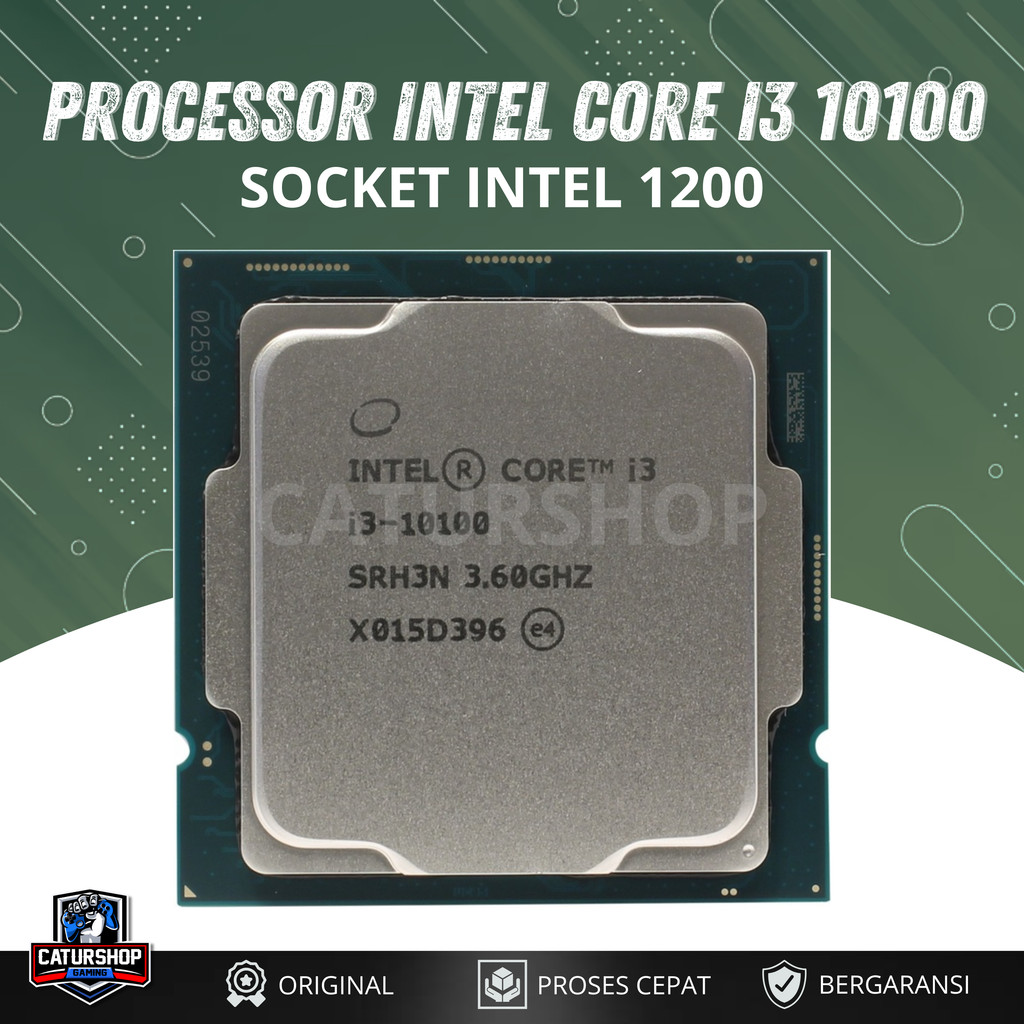 Processor Intel Core i3-10100 LGA 1200 4 Core 8 Thread Gen 10 / Prosessor i3 gen 10100