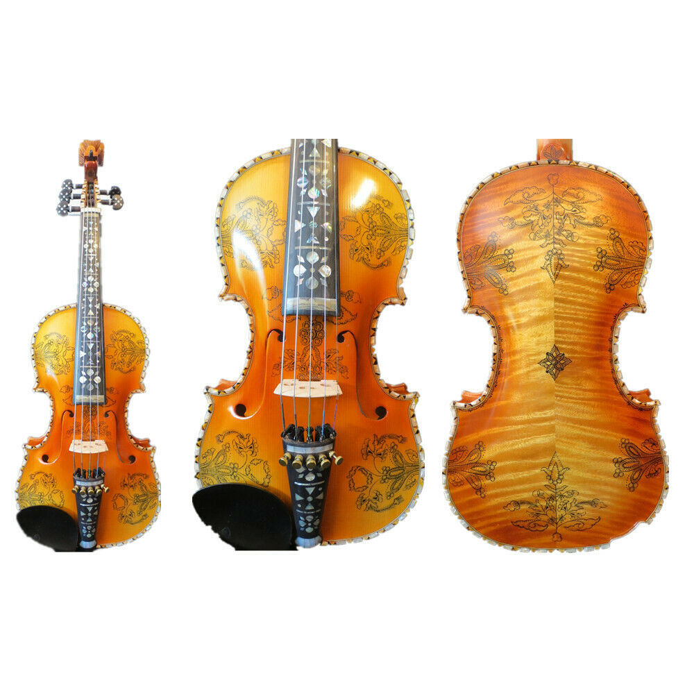 Drawing inlaid carving SONG Brand maestro 5 strings 44 violin great sound