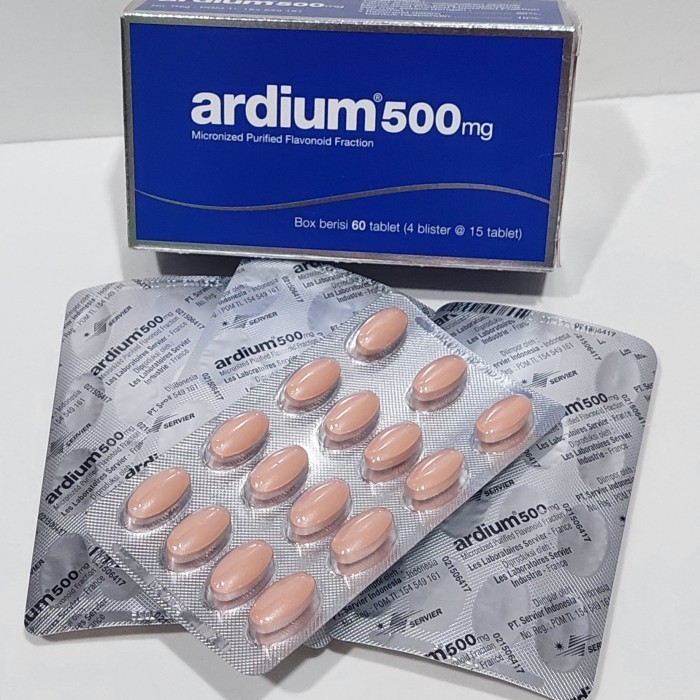 Original Ardium 500mg / strip 10 kaplet untuk wasir