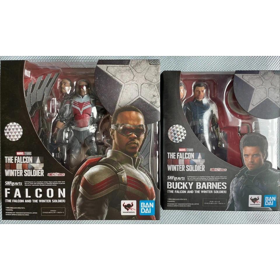 Original Shf Figuarts The Falcon and The Winter Soler Action Figures Anime Figure Model Toy in stock