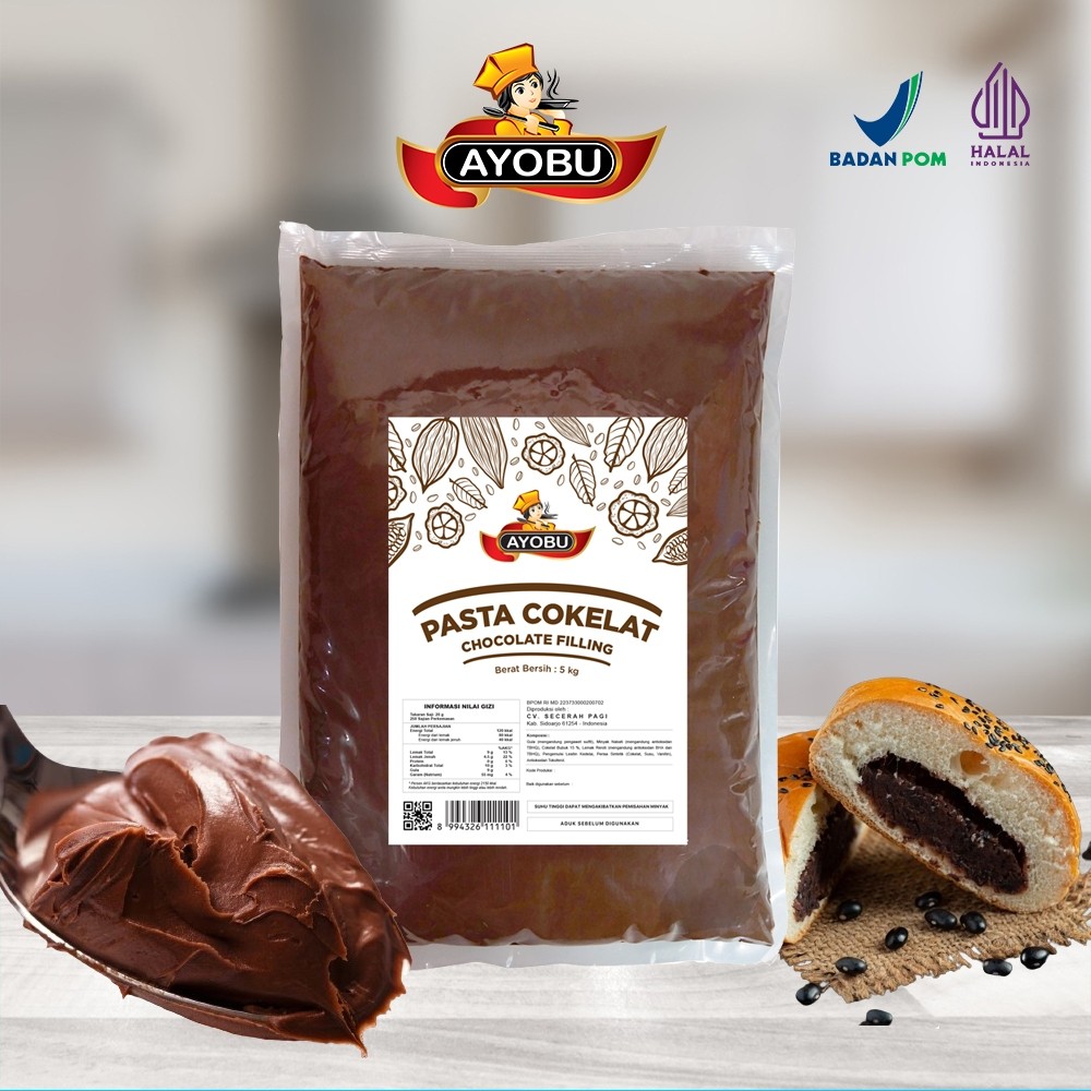 SELAI PASTA COKLAT COKELAT FILLING FILING KILOAN BLACK FOREST AYOBU 5 KG