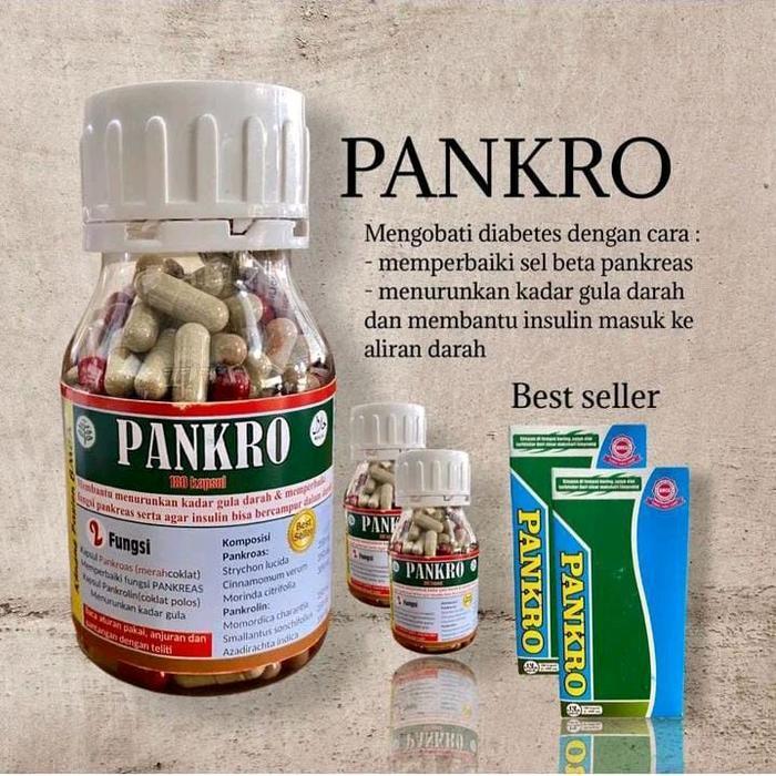 PROMO  pankro campur 180 kapsul obat herbal diabetes