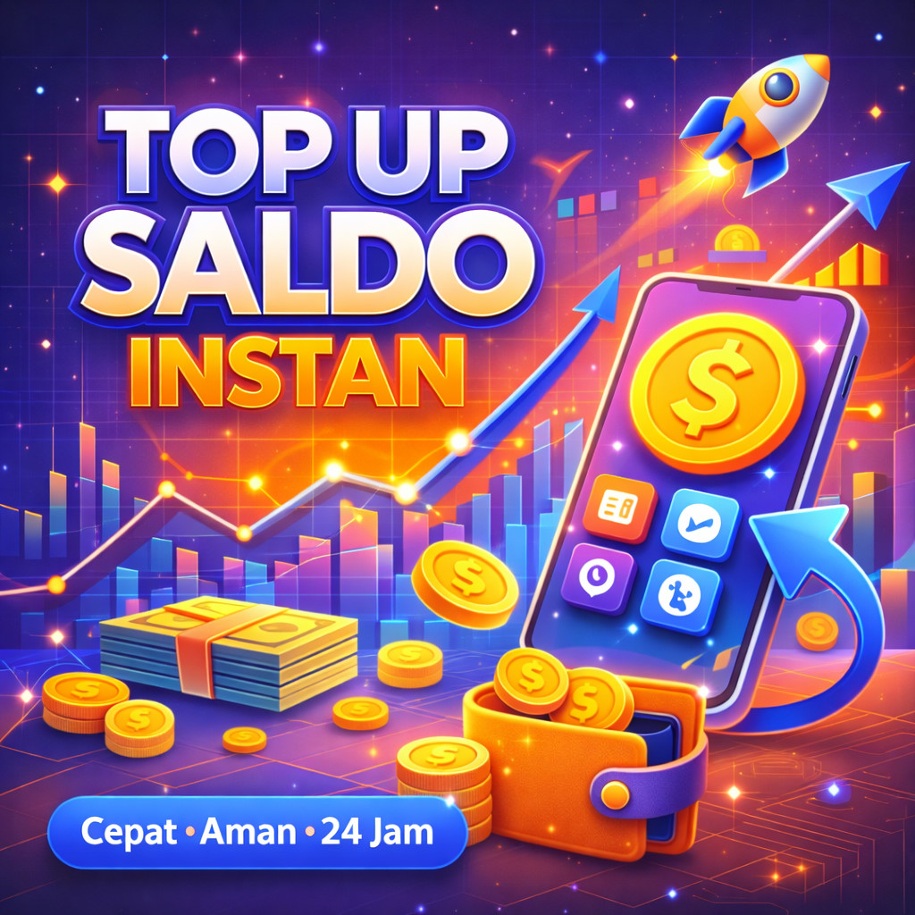 TOP BANGET Isi Saldo Digital & UP Ewallet Ready