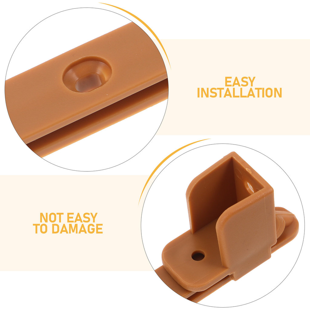 2Sets Baby Crib Rail Fence Plastic Adjustable Lifter Hardware Connector Set for DIY Cabinet Furnitur