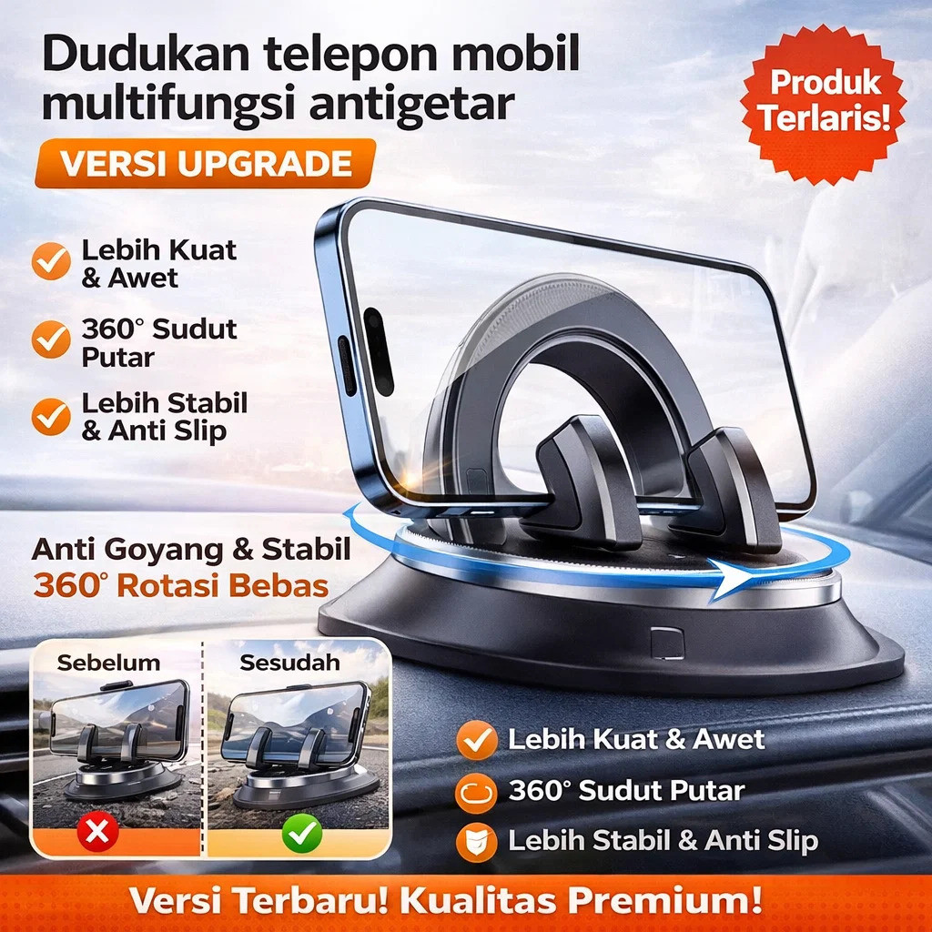 [COD+Gratis Ongkir]Dudukan Ponsel Mobil / Dudukan Ponsel Navigasi Multifungsi / Dudukan Plat Nomor/d