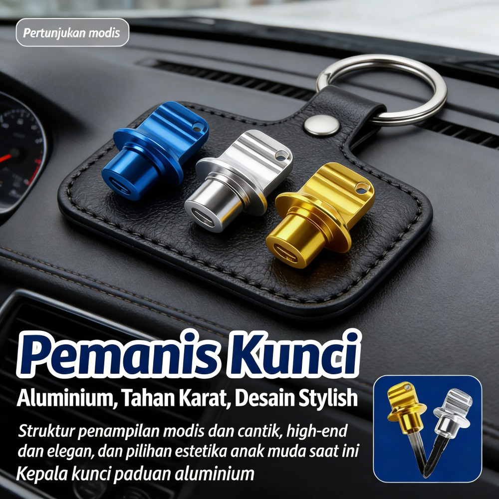 Pemanis Kunci Kontak Mobil Motor Cover Kunci Kontak Universal
