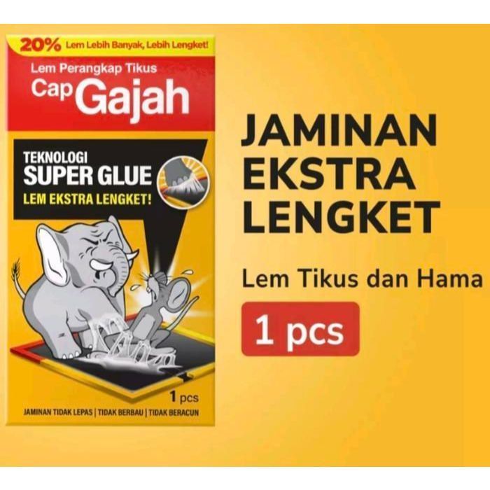 Lem Perangkap Tikus Papan Super Lengket Cap Gajah Original