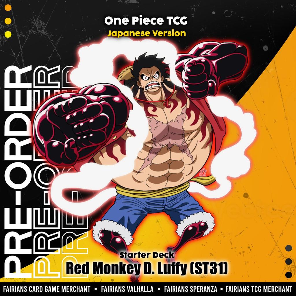 Sealed Starter Deck One Piece Card Game Red Monkey D. Luffy ST31