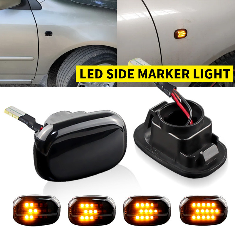 2pcs Dynamic Led Side Marker Light Turn Signal Lamp 8173120221 For Toyota Corolla E10/E11/E12 Yaris 