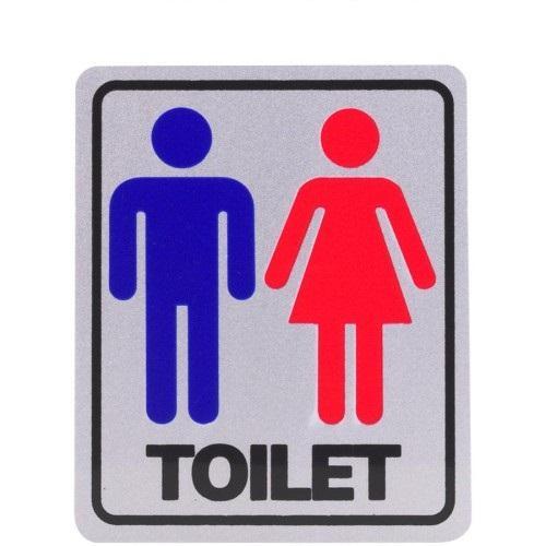 Sticker Toilet tulisan TOILET