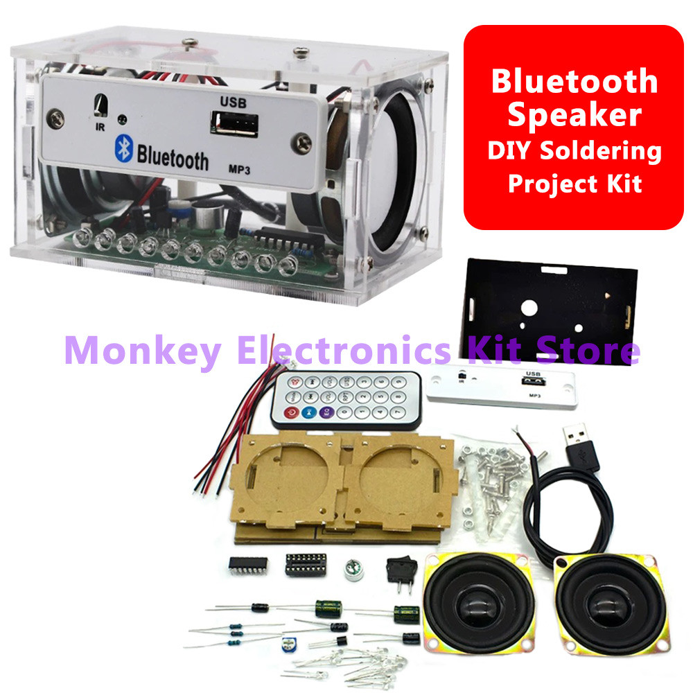 White Y Bluetooth Speaker Electronic Kit Y Soldering Project Electronics Kit Teaing Practice Bluetoo