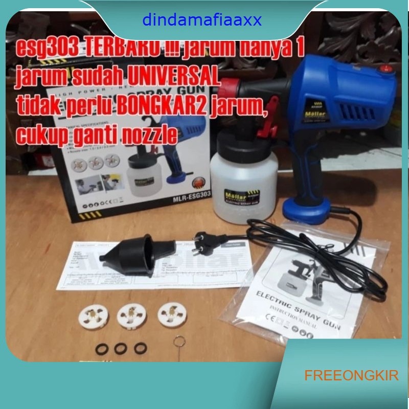 Spray Gun Listrik Mollar ESG303 Paintzoom Mollar Model Handled Alat Cat Semprot Mollar ESG-303