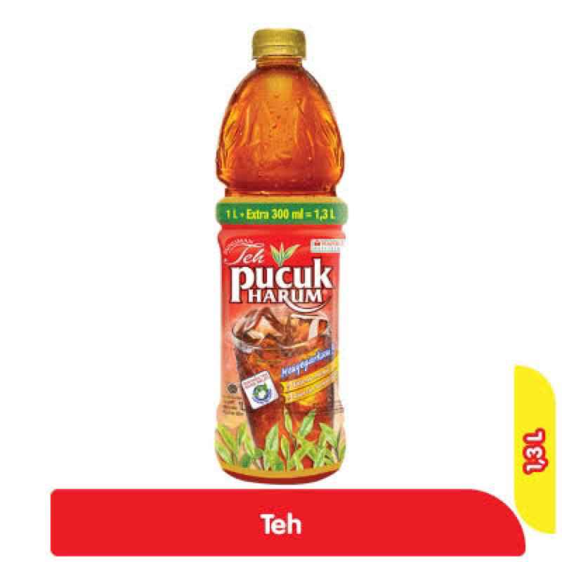 Teh Pucuk 1,3 Liter / 1 Dus / 6 Pcs