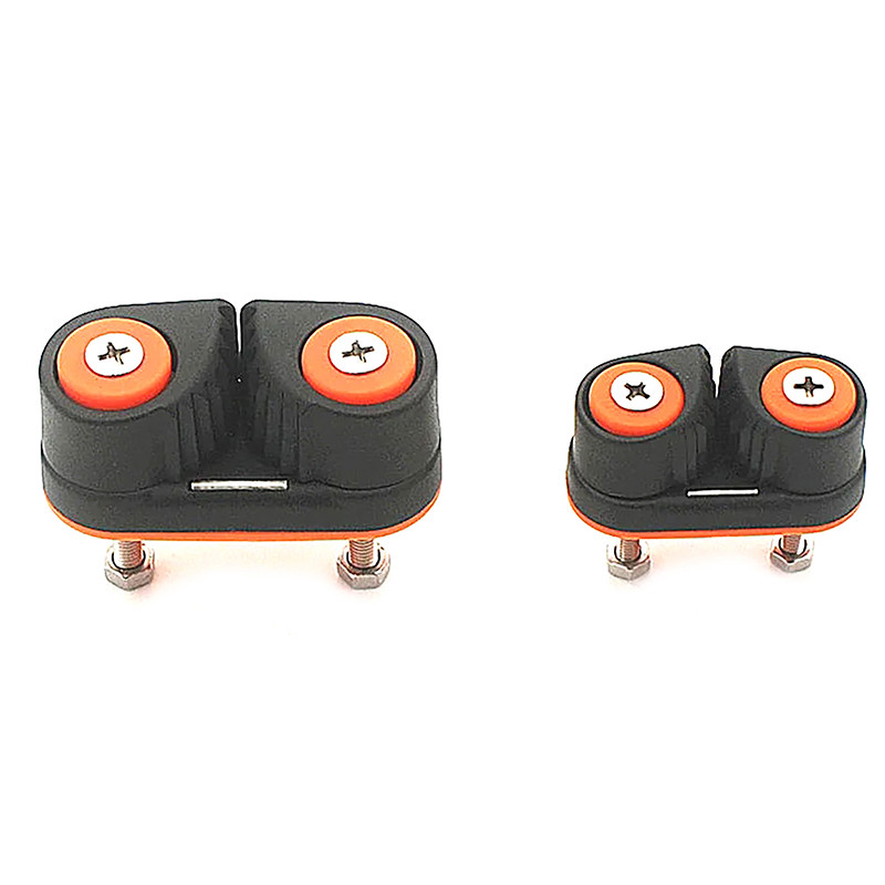 Ball Bearing incorporated Cam Cleat Carbo Cam Set, Composite Material with Rope Fairlead Add-ons.