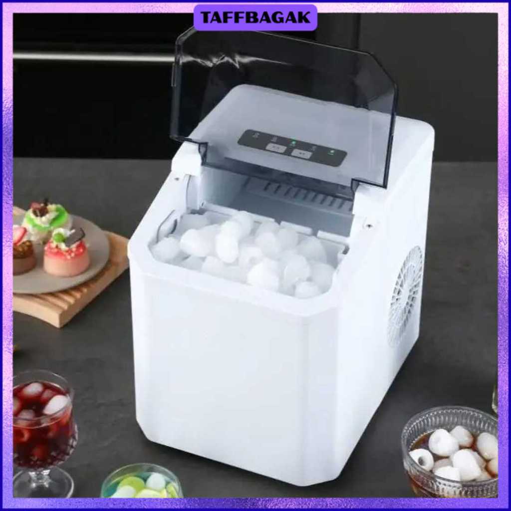 Mesin Es Batu Kristal Otomatis Mini Portable Ice Maker 12kg 100W - YH-16