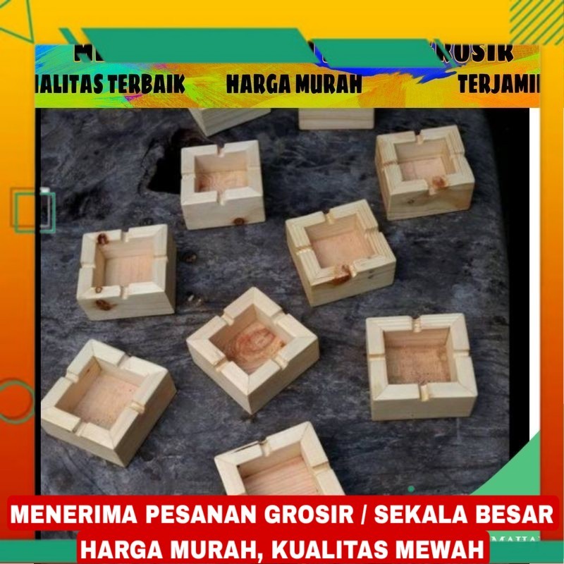 Tempat Rokok Kayu Murah / asbak