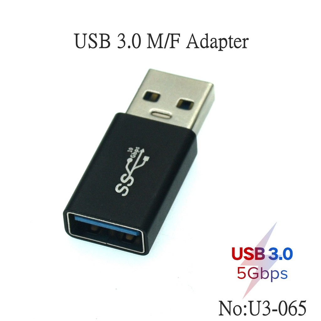 5Gbps USB 3.0 Type A Male to Female Connector Plug Adapter USB3.0 A dual Male / Female Coupler Adapt