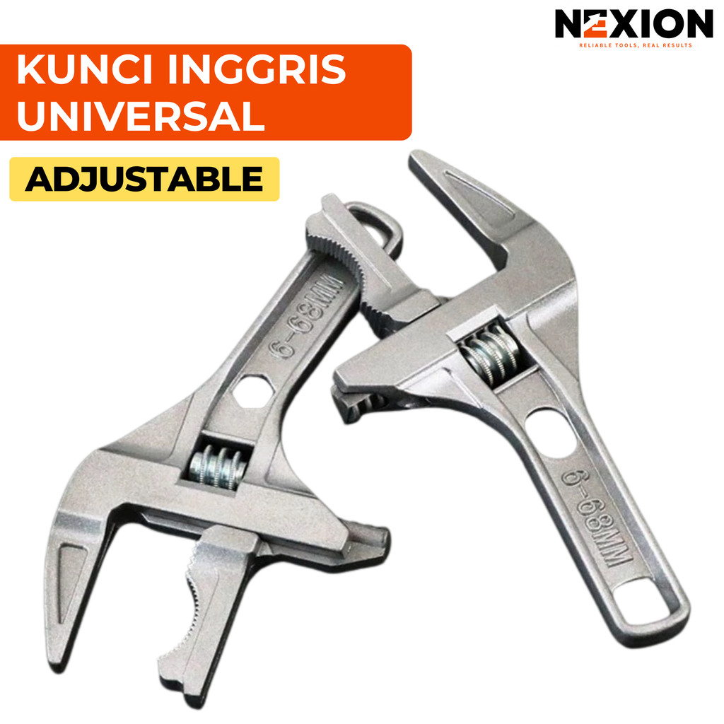 Kunci Inggris Multifungsi Besar Adjustable Wrench Kunci Pipa Kunci Inggris Universal Original Kunci 