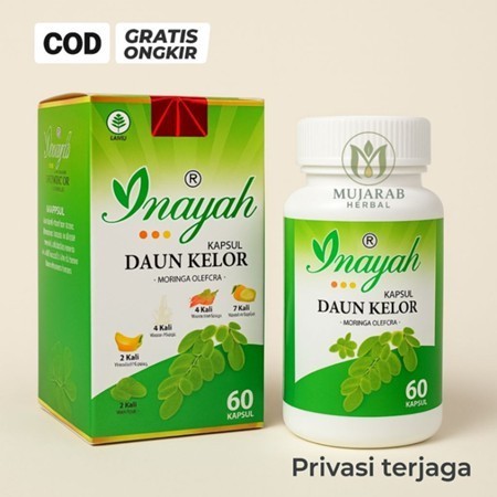 Kapsul Daun Kelor Inayah Ekstrak Kapsul Daun Kelor Moringa 60 Kapsul