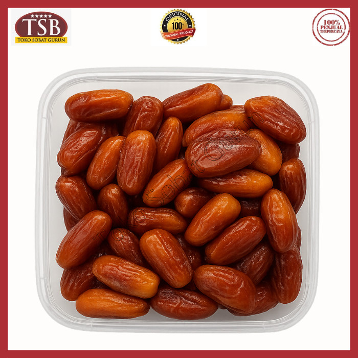 Tunisia Madu Kurma 1kg Basah Non Tangkai Deglet Premium Tunis Original Quality Fresh Oleh Haji Umroh