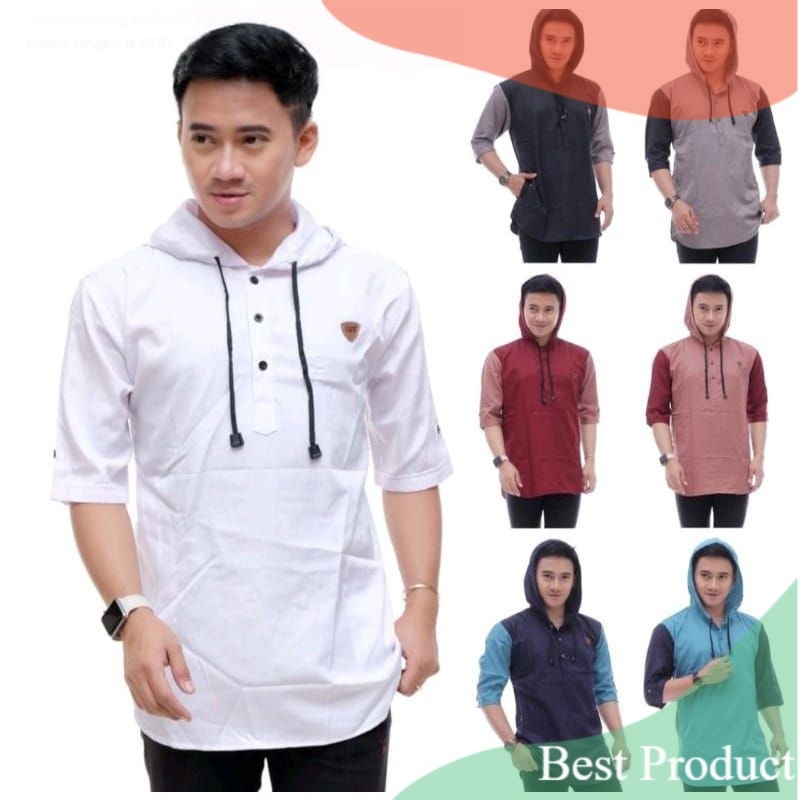 baju Koko kurta paskistan model jaket hodie keren murah terbaru bisa cod bayar ditempat- pakaian pri