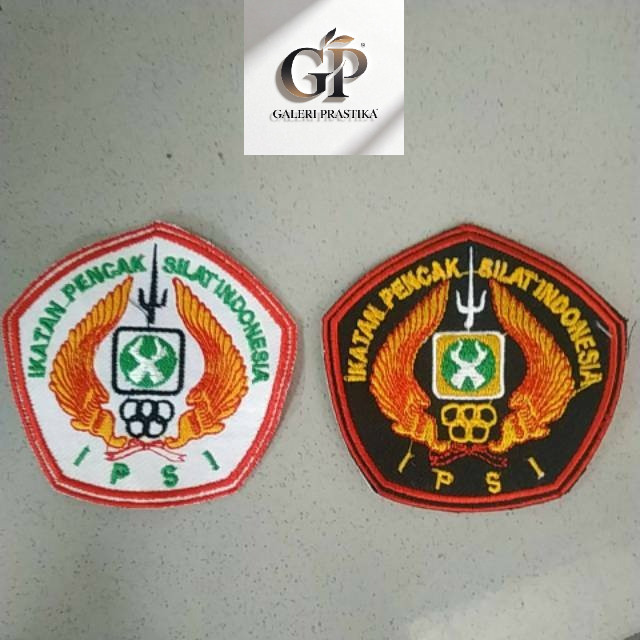 Bet Logo Bordir Beladiri - Indonesia - IPSI Hitam Putih - NU - Nahdlatul Ulama - Stip Palet Sabuk - 
