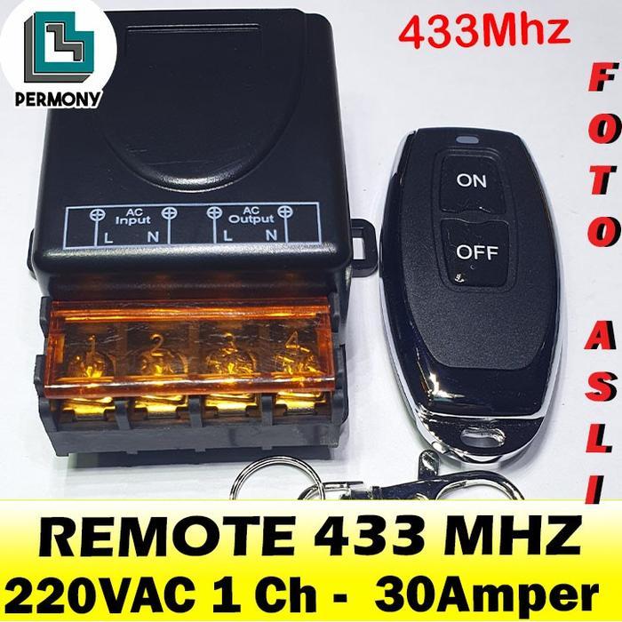 Remote 433Mhz 433 Mhz 1 channel transmitter receiver 1channel 30A 220V - 220V AC