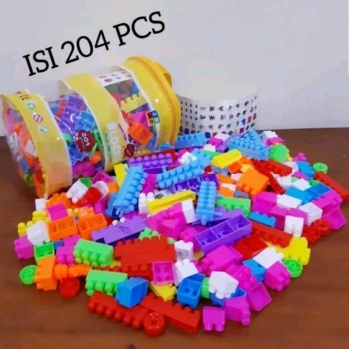 Mainan Susun Balok Block - Mainan Susun Merangkai Block Robot Mobil - Mainan Edukasi Anak Menyusun B