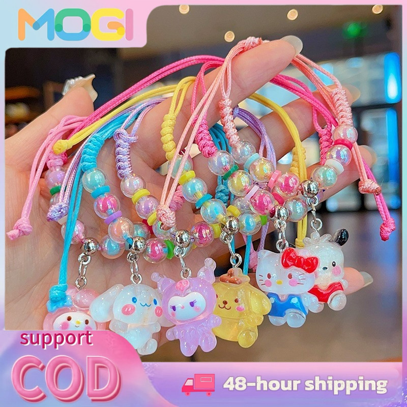 MOGI Gelang Tali Serut Anak-anak Motif Karakter Seri Sanrio KUROMI Melody/Gelang Anak Perempuan Lucu