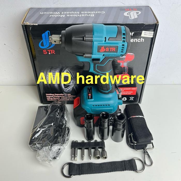 BOR CORDLESS BRUSHLESS IMPACT WRENCH SOCK SET 48V JLD AEG,Maktec,doliz - MERK STR 1BATRE